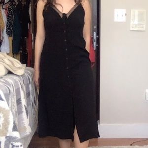 & other stories black slip dress